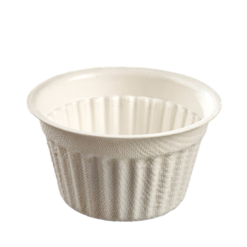 100 Mini fondants pulpe de canne laminé PLA 70 ml Ø 67 H 37 mm