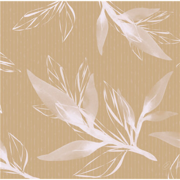 60 Serviettes DUNISOFT Eco Leaves 40x40cm