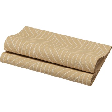 60 Serviettes DUNISOFT Eco Woven Marron 40 x 40 cm