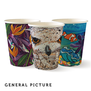 50 Tasses BioCup Art Series PAP/PLA 35 cl