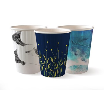50 Tasses BioCup Art Series PAP/PLA 35 cl