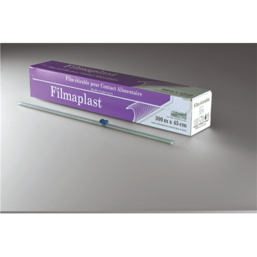 Boite distributrice Film Alimentaire étirable 45 cm x 300 ml avec zip