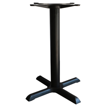 Piètement central COSMO C Ht 72 cm, fonte noire, 4 branches vérins