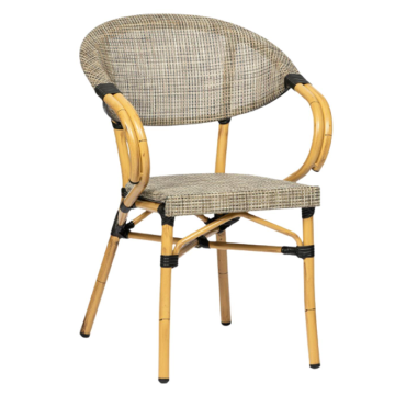 Fauteuil BASTILLE, Structure aluminium Textylène Naturel