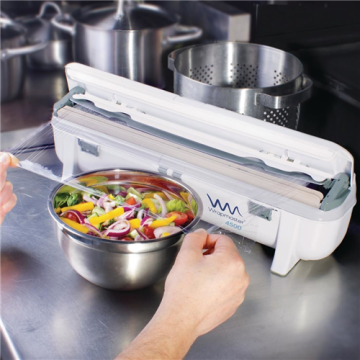 Dérouleur Wrapmaster 4500 pour film étirable alimentaire, aluminium, cuisson