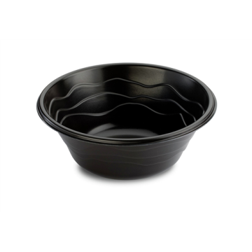 20 Bols réutilisables 400 ml Ø 14cm  Ht 5.3 cm PP Noir