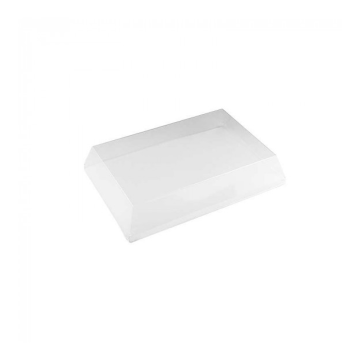 50 couvercles Rpet pour plateaux TEXTURA Atlas 1/2 PS 274x192 mm Ht 45 mm