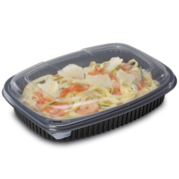 40 Boîtes fond noir 1250 ml COOKIPACK 255x189x45 mm Sans Noir de Carbone