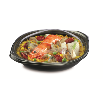 25 Woks fond noir 900 cc WOKIPACK + couvercle cristal