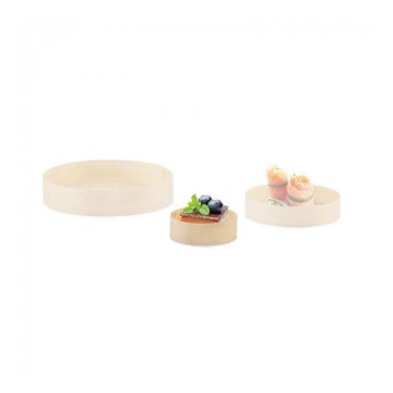 100 Couvercles Ø5.6 x Ht 2 cm pour boites rondes S en bois 5 cl