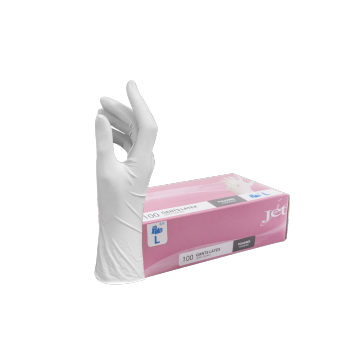 100 Gants Latex Naturel poudrés Taille S