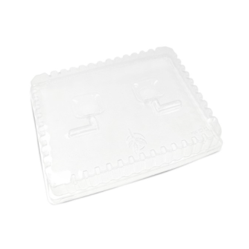 50 couvercles PLA pour Plateaux repas 5 compartiments Fibre végétale PR5GN2FV