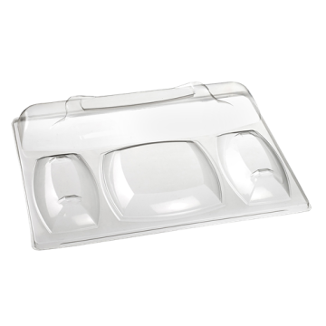 100 Couvercles RPET pour plateaux GALA Pulpe VF50500