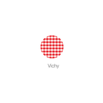 Rouleau non tissé ATT Vichy rouge 1.20 x 4 mts