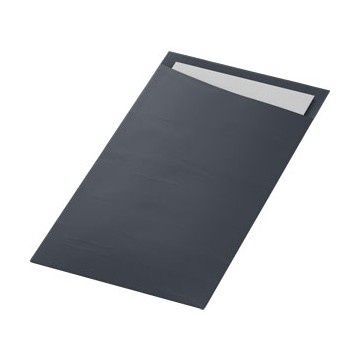 60 Sacchettos Dunisoft Noir 11,5x23 cm / Serviette Blanche 33 x 40 cm