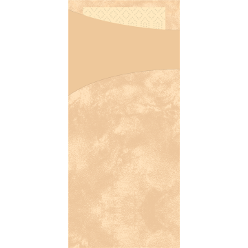 100 Sacchettos ouate Nature / Serviette Champagne 2 Plis 33 x 33 cm