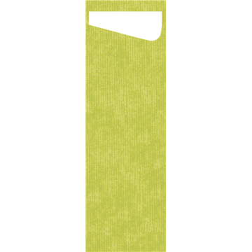 60 Sacchettos Slim Dunisoft Kiwi 7x23 cm / Serviette Blanche 20 x 40 cm