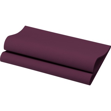 60 Serviettes Bio DUNISOFT Prune 40 x 40 cm