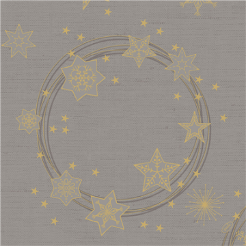 60 Serviettes DUNISOFT Star Shine Granite Grey 40x40 cm