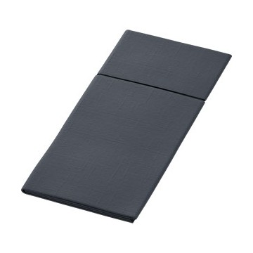 65 Pochettes DUNILETTO Slim Airlaid Noir 40 x 33 cm