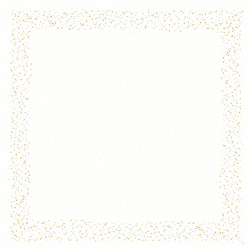 20 Surnappes DUNICEL Golden Stardust Blanc 84x84 cm