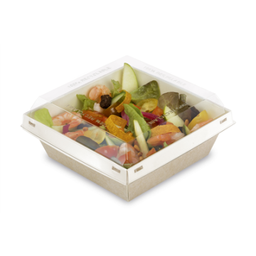20 couvercles cristal RPET pour BOITE LUXIFOOD 900ml