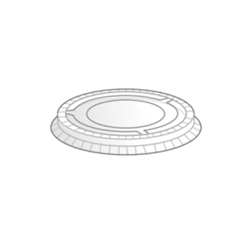 100 Couvercles pour pots à sauce SOLO 60 ml Christal larg.47 mm