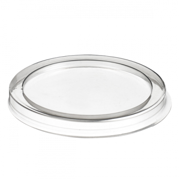 50 couvercles rPET transparent pour pot en fibre de bambou 150 ml BU70000