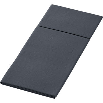 65 Pochettes DUNILETTO Slim Airlaid Noir 40 x 33 cm