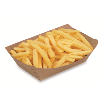 250 Barquettes carton Kraft Brun 375 cc 162 x 117 Ht 41 mm