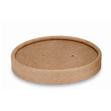 25 couvercles carton Kraft pour pot à soupe Kraft réf.SC450CARK