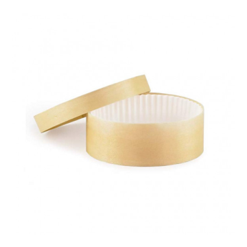 50 Boites rondes Wood Box 60 cl - Ø135 x Ht 50 mm + caissettes + couvercles