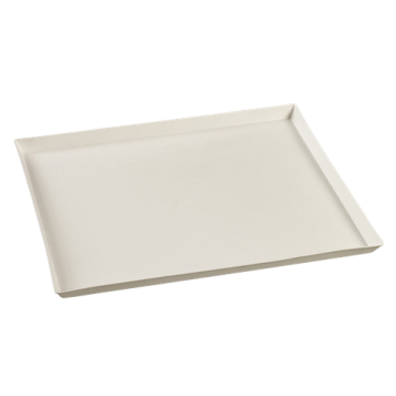 25 plateaux Quartz GN 1/2 pulpe de canne 325x265x16 mm