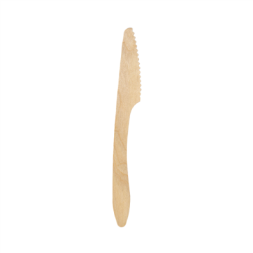 100 couteaux Grand 190 mm en bois ciré
