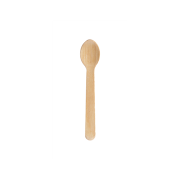 100 mini cuillères 90 mm bois ciré SILVA