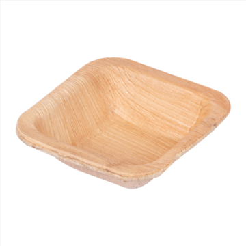 25 mini raviers ARECA 7x7 cm Feuille de Palmier