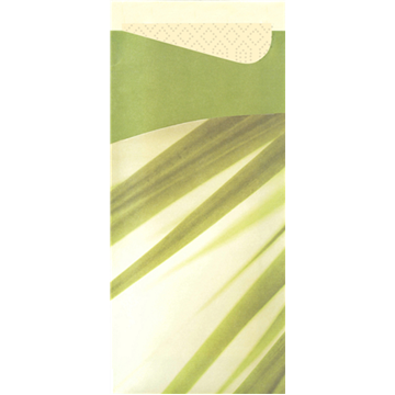 100 Sacchettos ouate Bamboo 8,5x19 cm / Serviette Crème 2 Plis 33 x 33 cm