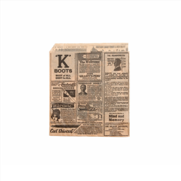1000 sachets ouverts 2 côtés Times 13x14 cm papier Kraft Brun ingraissable