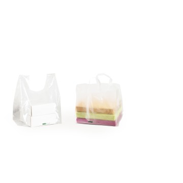 25 sacs boites patissières 50 microns PEBD transparent neutre 360/150+150x300 mm