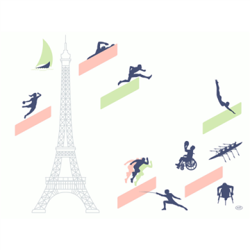 100 Sets Bio Dunicel  Paris Sport 30 x 40 cm