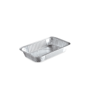 100 Plats Aluminium Gastro 1/4  26.3 x 16 cm x Ht 4 cm - 1170 ml