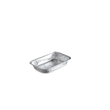 100 Plats Aluminium 17.7 x 11.3 cm x Ht 3 cm - 387 ml