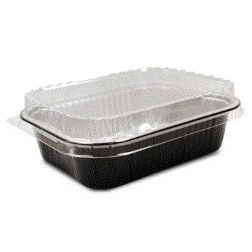 50 Plats Aluminium rigide Noir 178 x 136 mm Ht 45 mm 780 cc