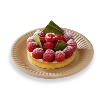 50 assiettes carton Kraft Ø18 cm