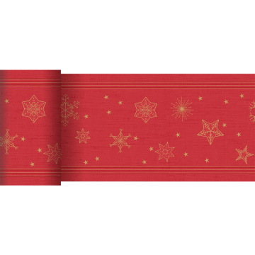 Chemin de table Dunicel Star Shine Red 0,15 x 20 m