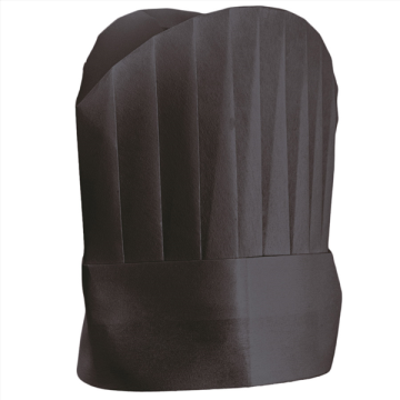 10 Toques continental Chef's Round Top 25 cm Airlaid Noir