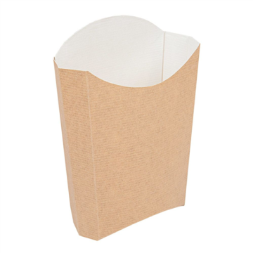 200 Boites à frites Jumbo 165 g 13.5 x 8.5 x 16 cm Naturel carton ondulé kraft