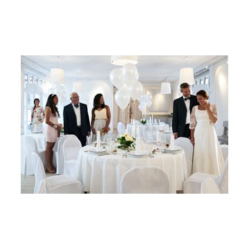 15 Nappes Evolin Ø 180 cm Blanc