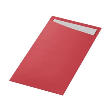 60 Sacchettos Dunisoft Bordeaux 11,5x23 cm / Serviette Blanche 32 x 40 cm