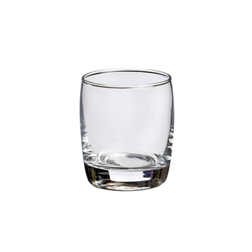 6 mini tonnelets en verre 110 ml Ø52 mm Ht 67 mm